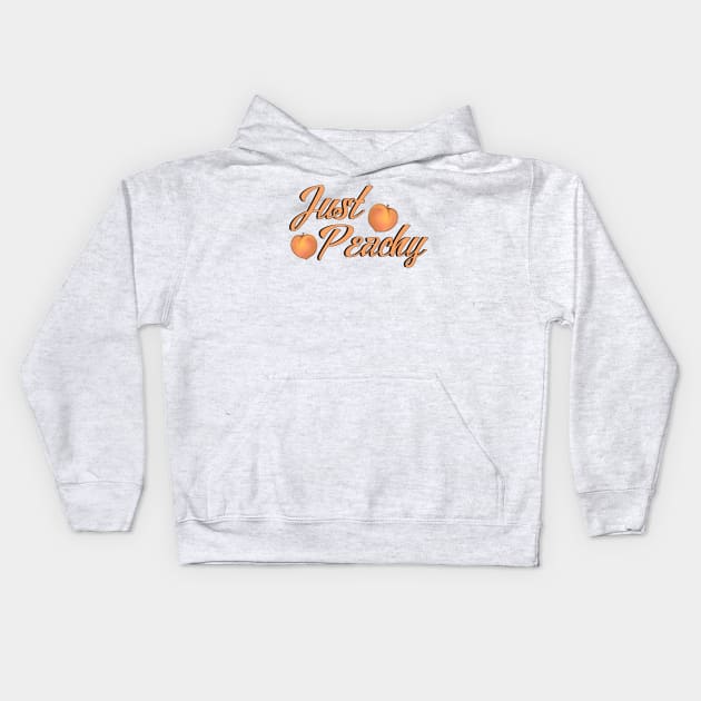 Just Peachy Kids Hoodie by VerdunDesigns